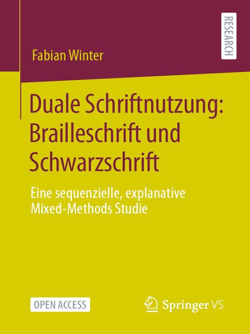 Title details for Duale Schriftnutzung by Fabian Winter - Wait list